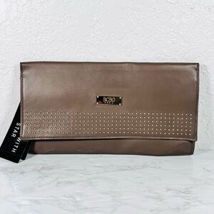 BCBG Studded Fold Over Clutch